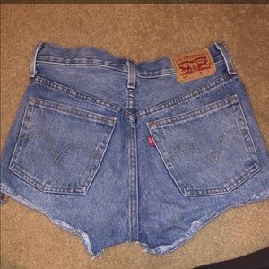 Levi High-Waisted Denim Shorts